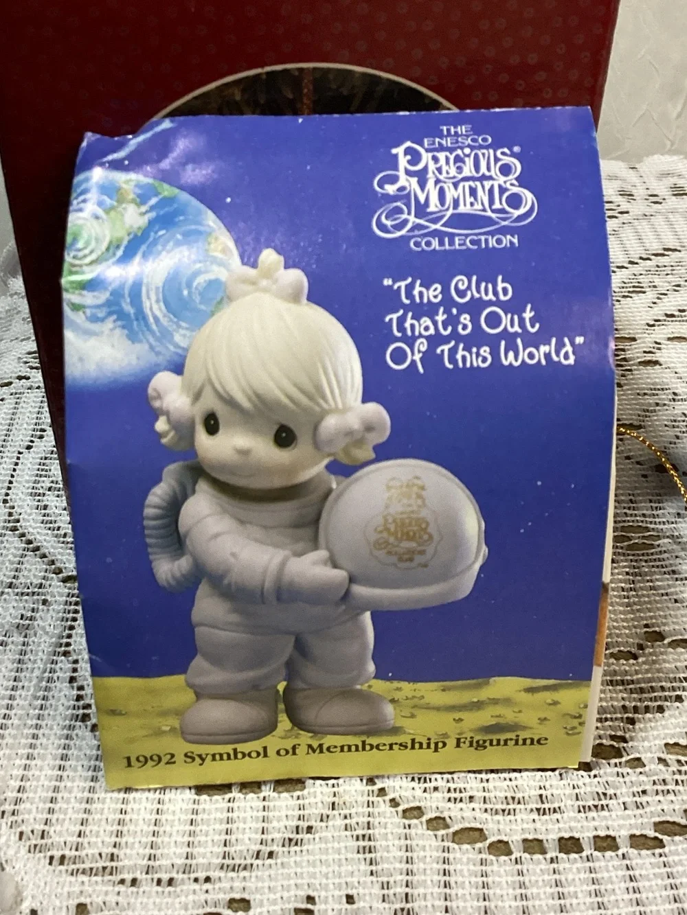 Precious Moments Don't Let the Holidays Get You Down Ornament 1990 New in Box